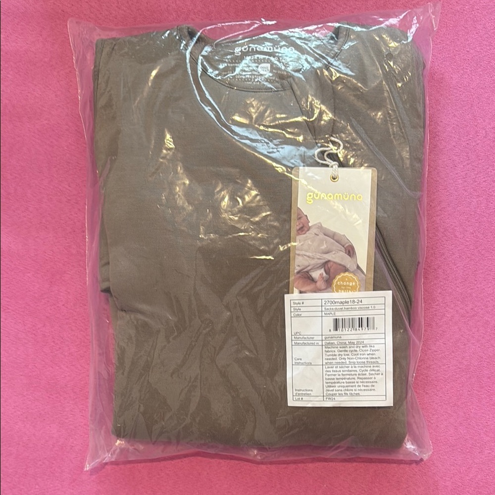 günamüna Sleep Sack Duvet Bamboo Viscose Maple 1.0 TOG NEW - Picture 2 of 4